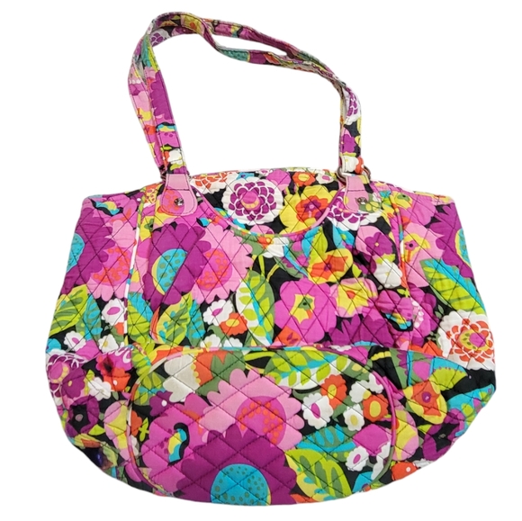 VERA BRADLEY Va Va Bloom Quilted Colorful Floral Shoulder Bag - Picture 1 of 7